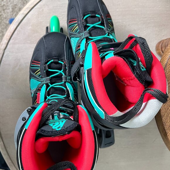 K2 Inline Skates V02 90 Pro W Womens size 9 Teal - Picture 3 of 11
